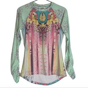 CALIA By Carrie Underwood Rashgaurd Long Sleeve Shirt - Size Small